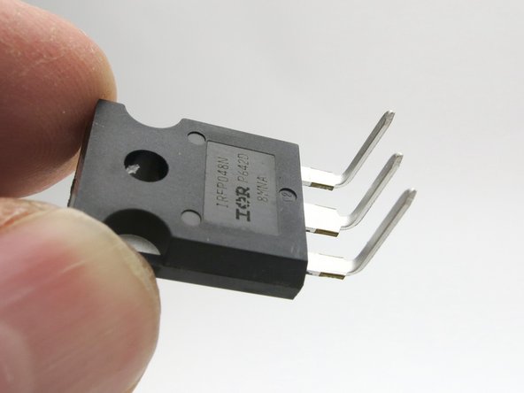 Transistor with bent leads